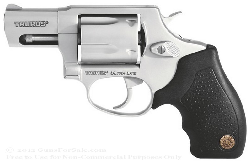 Taurus 85 Ultra-Lite Snubnose Revolver - 38 Spl +P - 2" Barrel - Stainless Steel - 5 Round Capacity - Fixed Sights