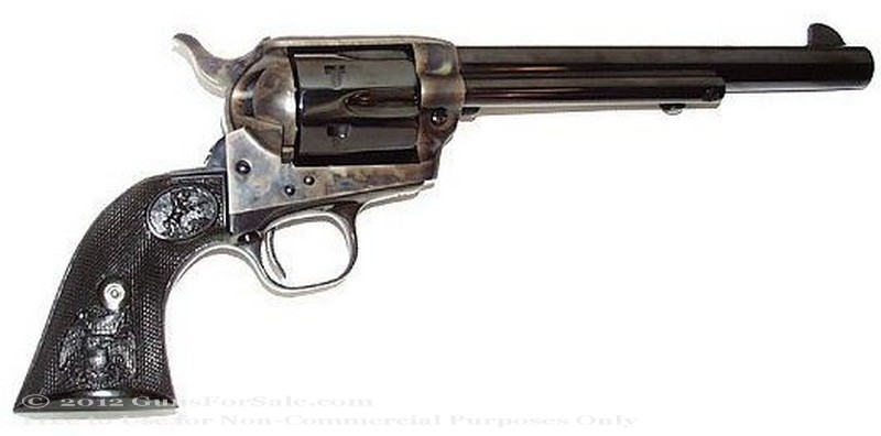 Colt Single Action Army Revolver - 357 Magnum - Case Hardened Blue Finish - 7.5" Barrel - Fixed Sights