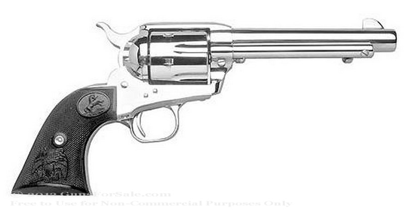 Colt Single Action Army Revolver - 357 Magnum - Nickel Finish - 7.5" Barrel - Fixed Sights