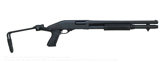Remington 870 Tactical Shotgun with Knoxx Folding Stock