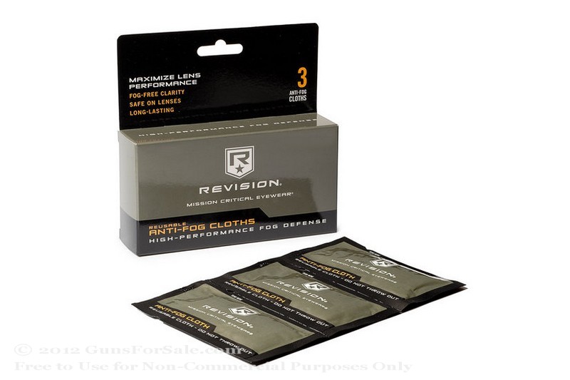 Revision Anti-Fog Cloth - 3 Reusable Cloths