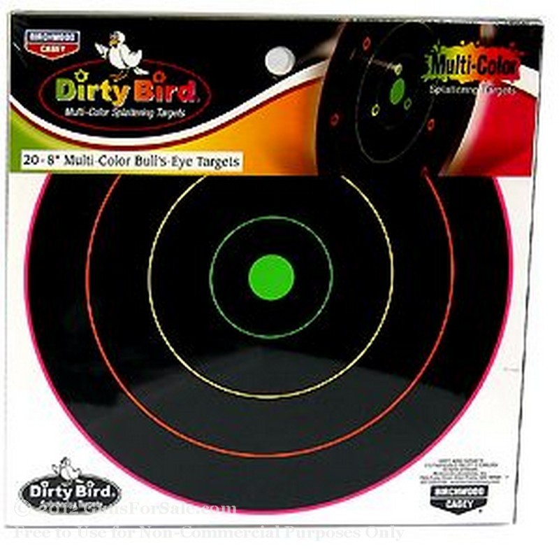 Birchwood Casey 8" Multi Color Dirty Bird Targets - 20