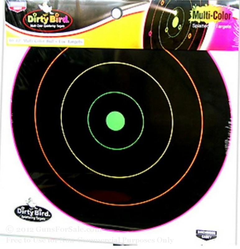 Birchwood Casey 12" Multi Color Dirty Bird Targets - 10