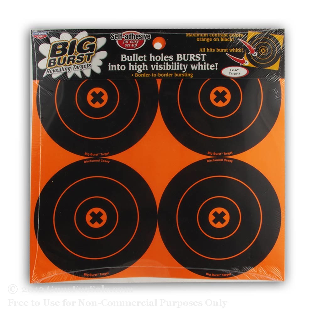 Birchwood Casey 6" Big Burst Targets - 12